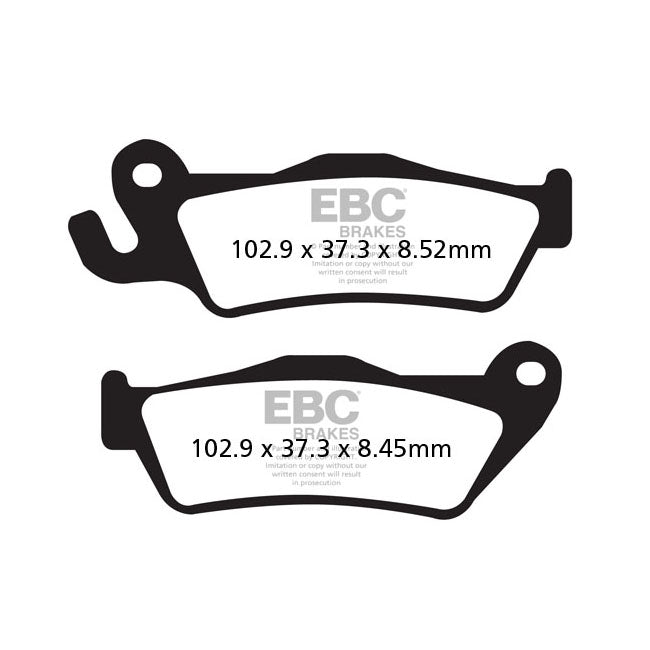 Double-H Sintered Brake Pads For Rear: BMW : 06-08 K1200 GT K44