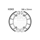 Plain Brake Shoes For Rear: Honda: 00-02 NV 400 NC40