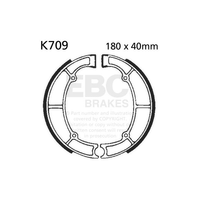 Plain Brake Shoes For Rear: Kawasaki: 90-93 EN 500 A