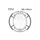 Plain Brake Shoes For Rear: Yamaha: 81,82-83 XJ 550 H/J/K Maxim