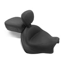 Vintage 2-P Touring Seat Plain Black For Triumph: 08-18 Rocket III