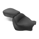 Vintage 2-P Touring Seat Plain 17 & 12 Inch Black For Triumph: 08-18 Rocket III