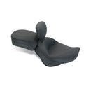 2 Pieces Vintage Touring Seat Plain Black For Triumph: 10-18 Thunderbird
