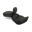 2 Pieces Vintage Touring Seat Plain Black For Triumph: 02-08 America