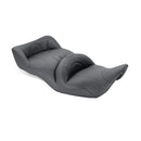 1-Piece 2-Up Touring Seat Heated Plain Black For 06-17 Honda Gold Wing GL1800