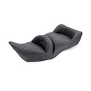 1-Piece 2-Up Touring Seat Heated Plain Black For 01-17 Honda Gold Wing GL1800