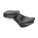 2 Pieces Vintage Touring Seat 16.5 & 12.5 Inch Plain Black For Honda: 02-08 VTX1800 Retro