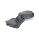 2 Pieces Vintage Sport Touring Seat 16 & 12.5 Inch Plain Black For Honda: 03-09 VTX1300 Retro