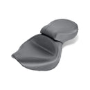 1-Piece 2-Up Wide Touring Vintage Seat Plain Black For Honda: 01-08 VT750DC Spirit
