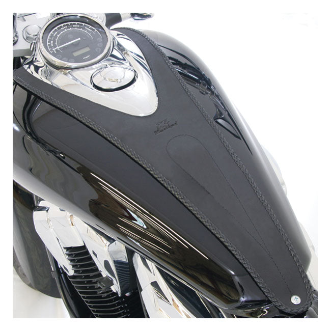 Tank Bib Plain Black For Honda 10-14 VT1300C Sabre