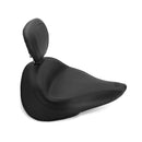 Wide Touring Vintage Solo Seat Plain Black For 14-20 Yamaha Bolt