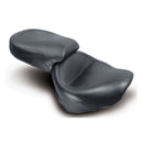 2 Pieces Wide Touring Vintage Seat 17 & 13 Inch Plain Black For 99-15 Yamaha Road Star 1600/1700