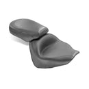 2 Pieces Wide Touring Vintage Seat 17 & 12 Inch Plain Black For 07-17 Yamaha V-Star1300, 1300 Tourer, 1300 DeLuxe