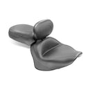 2 Pieces Wide Touring Vintage Seat Plain Black For 07-17 Yamaha V-Star1300, 1300 Tourer, 1300 DeLuxe