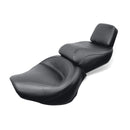 Wide Touring Vintage Seat Plain Black For 84-99 Yamaha Virago 700/750/1000/1100