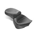 2 Pieces Wide Touring Vintage Seat 17 & 12 Inch Plain Black For 99-11 Yamaha V-Star1100 Custom