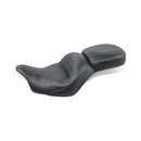 1 Piece 2-Up Wide Touring Vintage Seat Plain Black 16.5 Inch For 09-13 Kawasaki Vulcan 1700 Classic