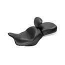 1 Piece 2-Up Wide Touring Vintage Seat Plain Black For 09-13 Kawasaki Vulcan 1700 Classic