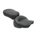 2 Pieces Wide Touring Vintage Seat Plain Black For 99-04 kawasaki 1500 nomad