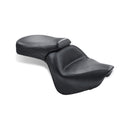 1 Piece 2-Up Wide Touring Vintage Seat Plain Black 16.5 Inch For Kawasaki: 06-20 Vulcan 900 Classic