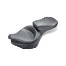 Wide Touring Vintage Seat Plain Black For Suzuki: 87-04 VS1400 Intruder