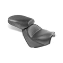 2 Pieces Wide Touring Vintage Seat 15.5 & 11.5 Inch Plain Black For Suzuki: 05-11 Boulevard M50