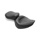 Wide Touring Vintage Seat Plain Black For Suzuki: 85-04 VS700, VS750, VS800 Intruder