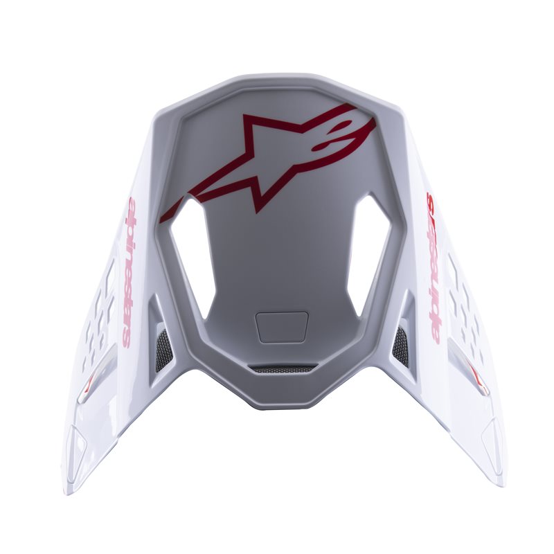 Visor S-M8 Radium 2 Bright Red / Glossy White