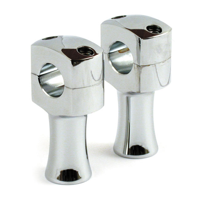 Domed Risers Chrome - 3 Inch