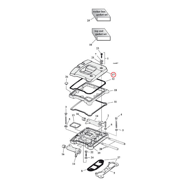 Rocker Cover Upper Chrome