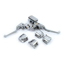 Handlebar Control Kit Chrome - 3/4 Inch Bore For 82-83 Dual Disc Models FITS All 82-95 H-D