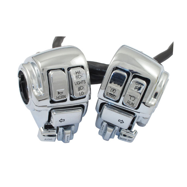 Switch Housing Kit Chrome With Radio & Cruise Control Switches