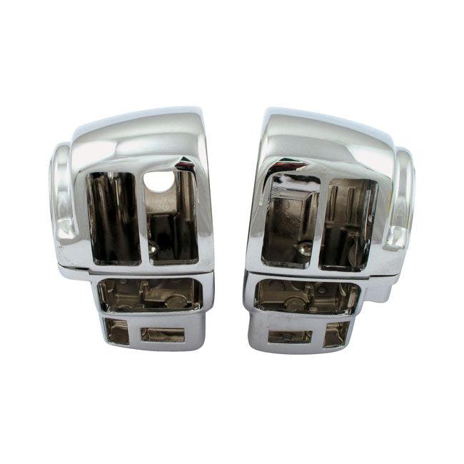 Switch Housing Set Chrome For 08-13 Touring Models With Radio, CruiseControl & Intercom