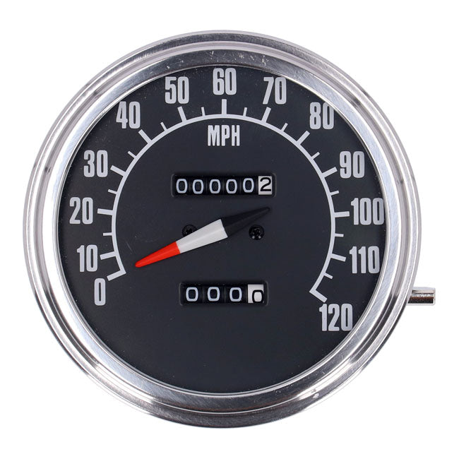 FL Speedometer 74-84 Face Black 2:1 Mph