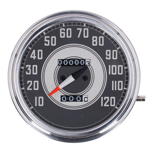 FL Speedometer 41-45 Face Silver / Black 1:1 Mph