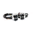 Switch Housing Kit Chrome / Black Switches