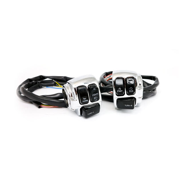 Switch Housing Kit Chrome / Black Switches