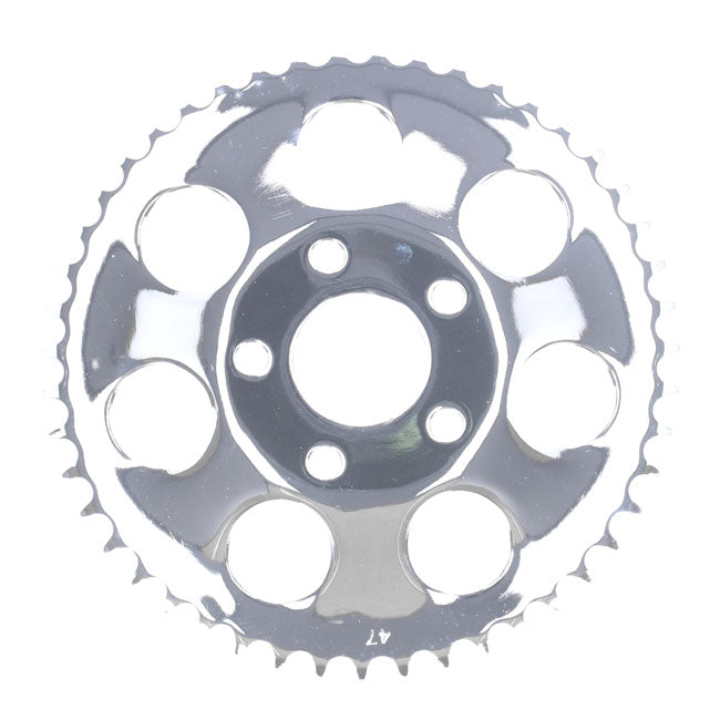 Rear Sprocket Chrome - 47T For 73-85 4-SP BT