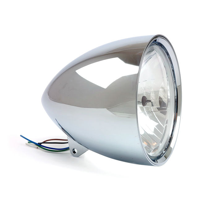 Smoothie Headlamp Without Visor Chrome - 7 Inch