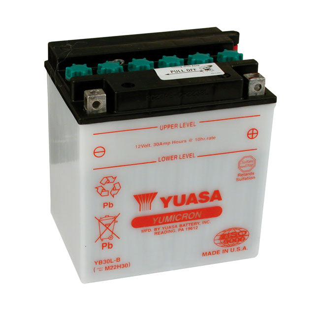 Yumicron 12V Lead-Acid Battery 30Ah For 97-22 FLT/Touring / 09-22 Trikes