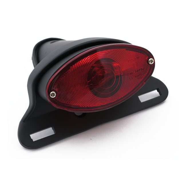 Cateye Taillight Die-Cast Housing With Bracket Black