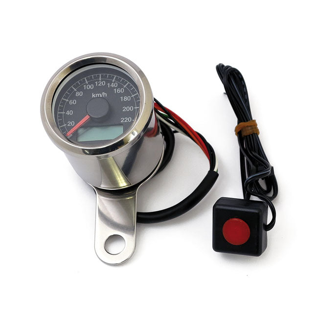 Stoker Electronic Speedometer 48mm Black Face