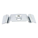 Ribbed 3 Pieces Fork Cover Kit Chrome