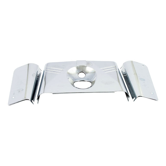 Ribbed 3 Pieces Fork Cover Kit Chrome