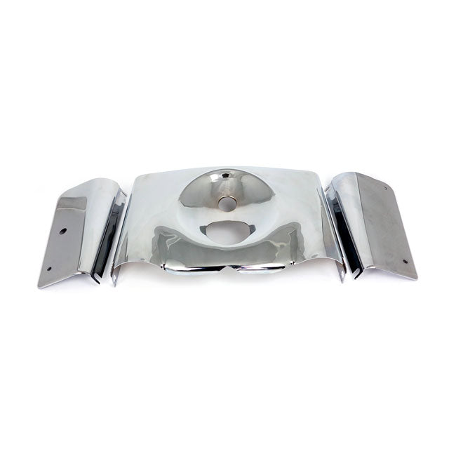 Smooth 3 Pieces Fork Cover Kit Chrome