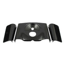 Smooth 3 Pieces Fork Cover Kit Gloss Black For 86-17 FLST/C, FLSTF/B/BS, FLS/S