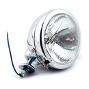 FL Style Spotlamp Chrome Ribbed / Clear Lens - 4-1/2 Inch