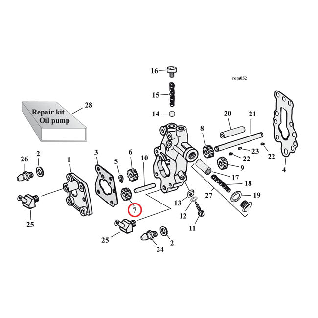 Oil Pump Gear Idle For L62-99 B.T. NU Excluding TC