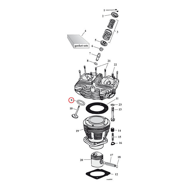 Valve Seat Exhaust - 1.750 Inch OD For 66-84 B.T. NU