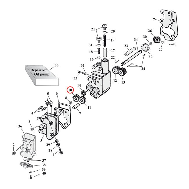 Feed Gear Driven Oil Pump For 68-99 B.T. NU Excluding TC